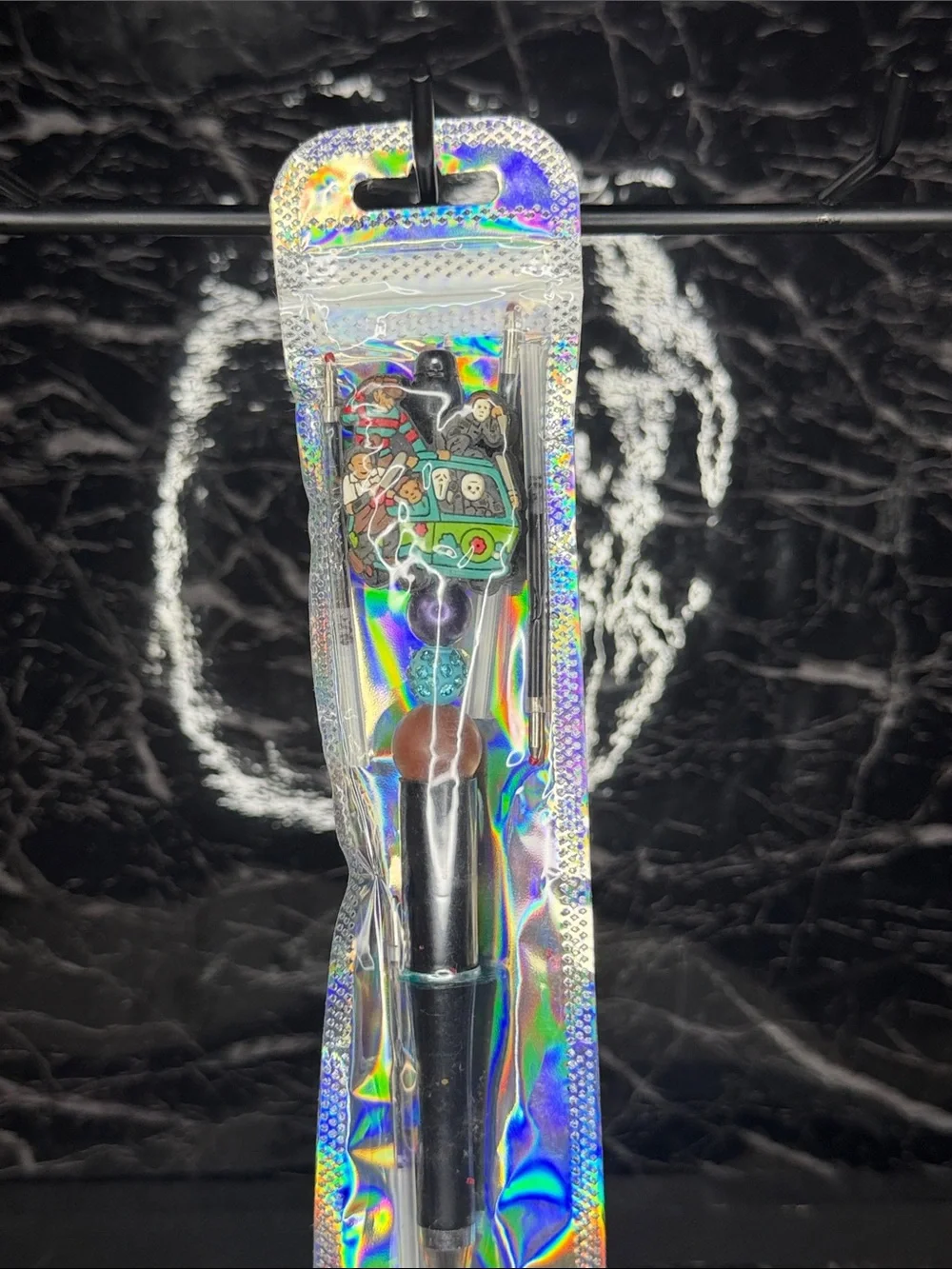 Horror guys in Scooby-Doh Van Focal Bead Pen Black and blue ink